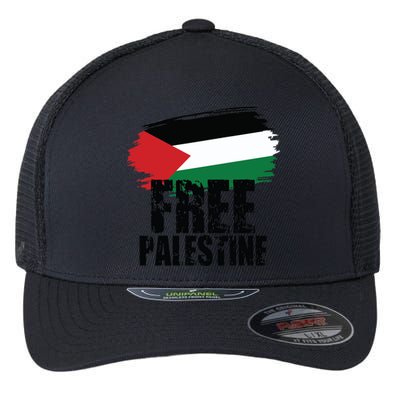 Free Palestine Free Gaza Palestian Voice Meaningful Gift Flexfit Unipanel Trucker Cap