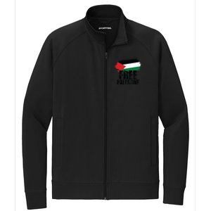 Free Palestine Free Gaza Palestian Voice Meaningful Gift Stretch Full-Zip Cadet Jacket