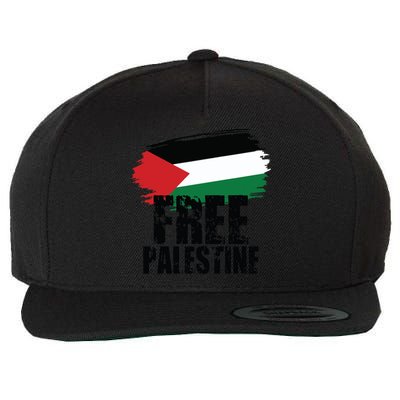 Free Palestine Free Gaza Palestian Voice Meaningful Gift Wool Snapback Cap