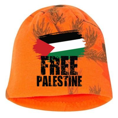 Free Palestine Free Gaza Palestian Voice Meaningful Gift Kati - Camo Knit Beanie