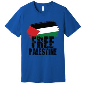 Free Palestine Free Gaza Palestian Voice Meaningful Gift Premium T-Shirt