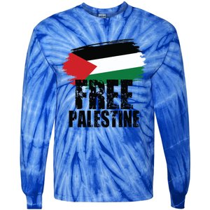 Free Palestine Free Gaza Palestian Voice Meaningful Gift Tie-Dye Long Sleeve Shirt