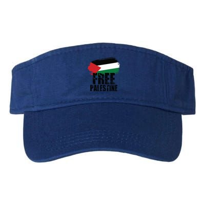 Free Palestine Free Gaza Palestian Voice Meaningful Gift Valucap Bio-Washed Visor