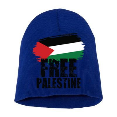 Free Palestine Free Gaza Palestian Voice Meaningful Gift Short Acrylic Beanie