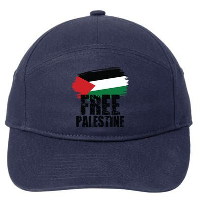 Free Palestine Free Gaza Palestian Voice Meaningful Gift 7-Panel Snapback Hat