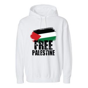 Free Palestine Free Gaza Palestian Voice Meaningful Gift Garment-Dyed Fleece Hoodie