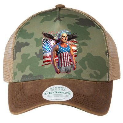 Funny Patriotic Fourth Of July Buff George Washington Legacy Tie Dye Trucker Hat