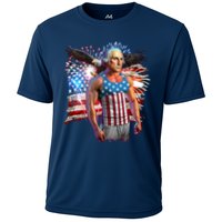 Funny Patriotic Fourth Of July Buff George Washington Cooling Performance Crew T-Shirt