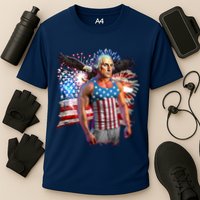 Funny Patriotic Fourth Of July Buff George Washington Cooling Performance Crew T-Shirt