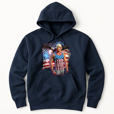 Funny Patriotic Fourth Of July Buff George Washington Hoodie