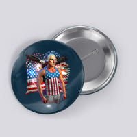 Funny Patriotic Fourth Of July Buff George Washington Button