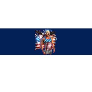 Funny Patriotic Fourth Of July Buff George Washington Bumper Sticker