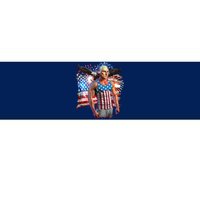 Funny Patriotic Fourth Of July Buff George Washington Bumper Sticker