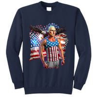 Funny Patriotic Fourth Of July Buff George Washington Tall Sweatshirt