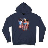 Funny Patriotic Fourth Of July Buff George Washington Tall Hoodie