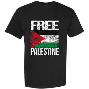 Free Palestine Flag Save Gaza Strip Palestinian Garment-Dyed Heavyweight T-Shirt