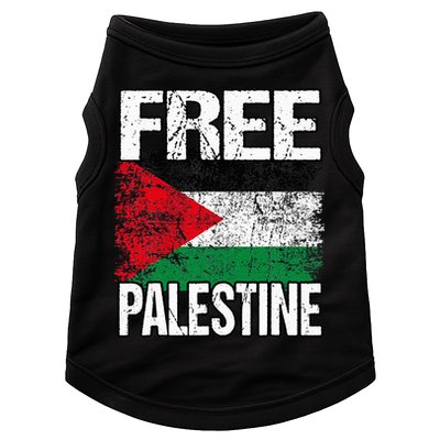 Free Palestine Flag Save Gaza Strip Palestinian Doggie Tank