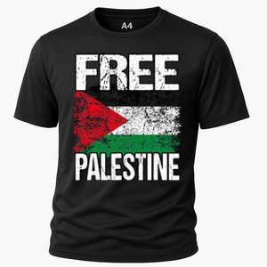 Free Palestine Flag Save Gaza Strip Palestinian Cooling Performance Crew T-Shirt