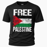 Free Palestine Flag Save Gaza Strip Palestinian Cooling Performance Crew T-Shirt