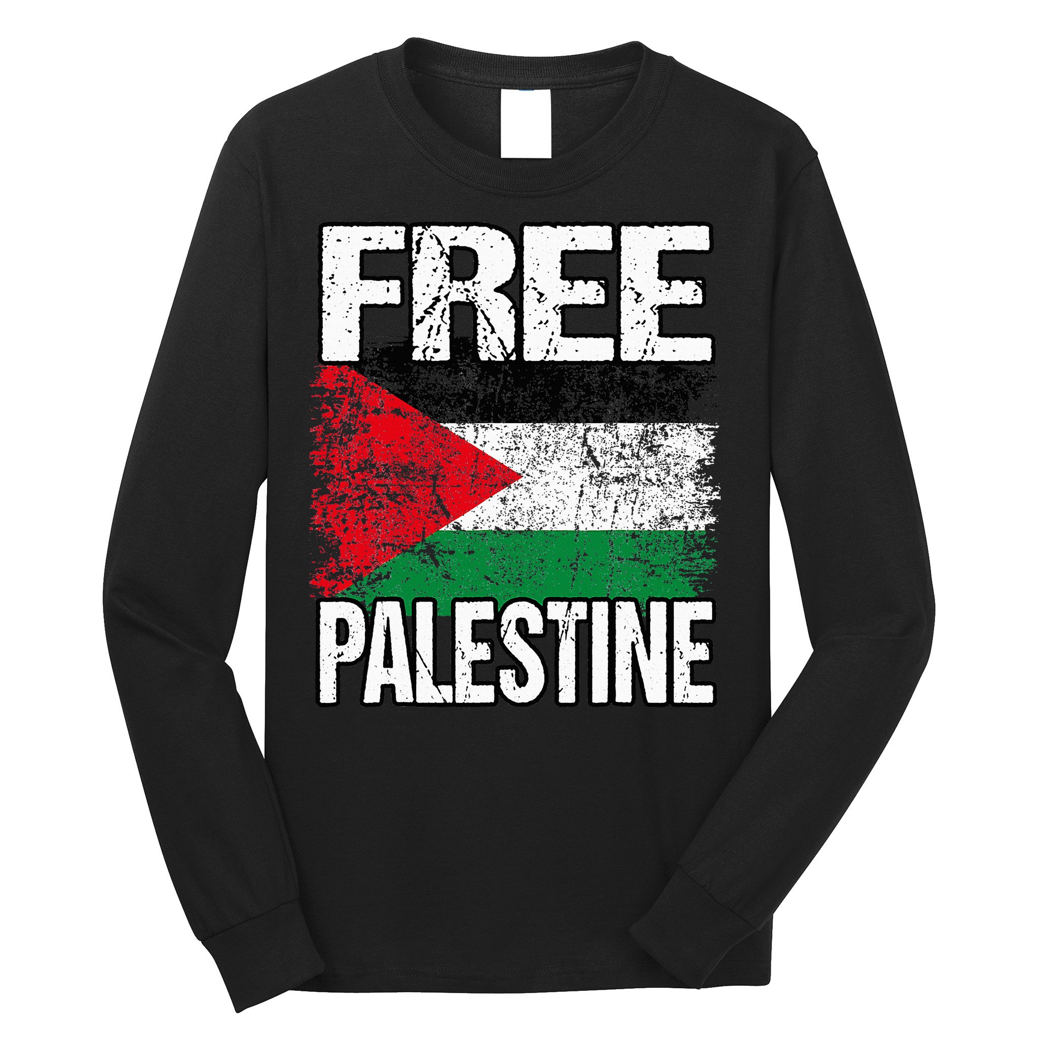 Free Palestine Flag Save Gaza Strip Palestinian Long Sleeve Shirt