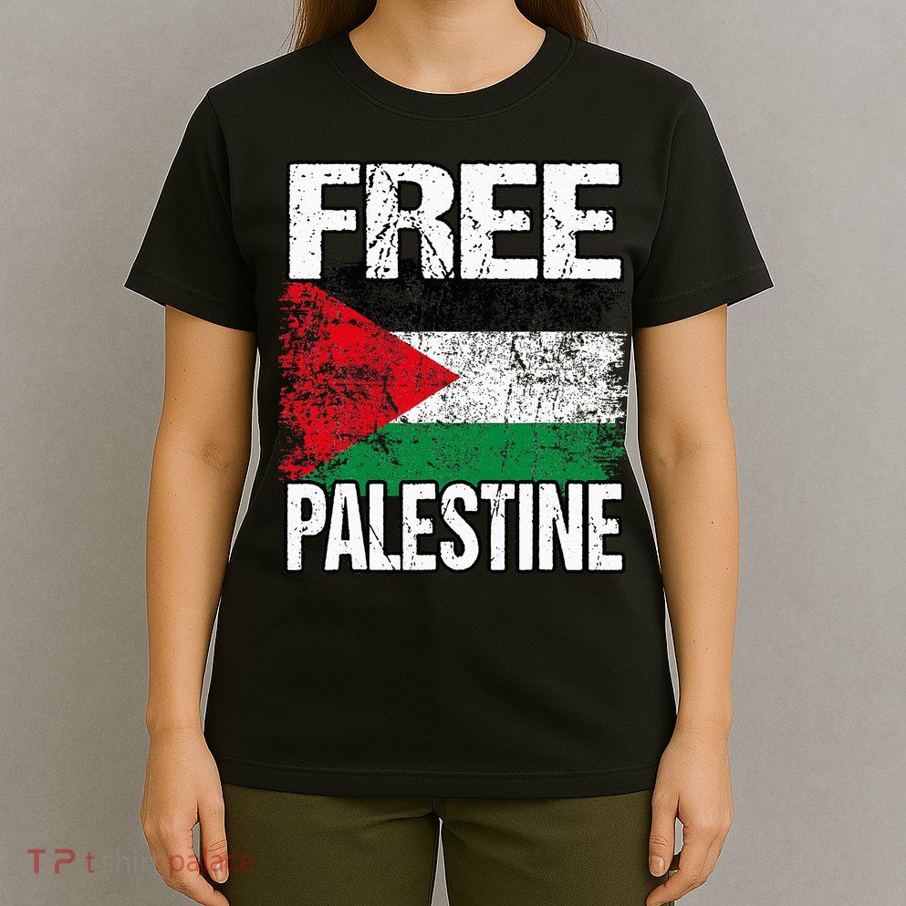 Free Palestine Flag Save Gaza Strip Palestinian T-Shirt