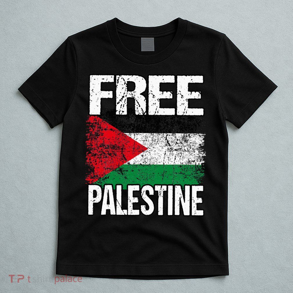 Free Palestine Flag Save Gaza Strip Palestinian T-Shirt