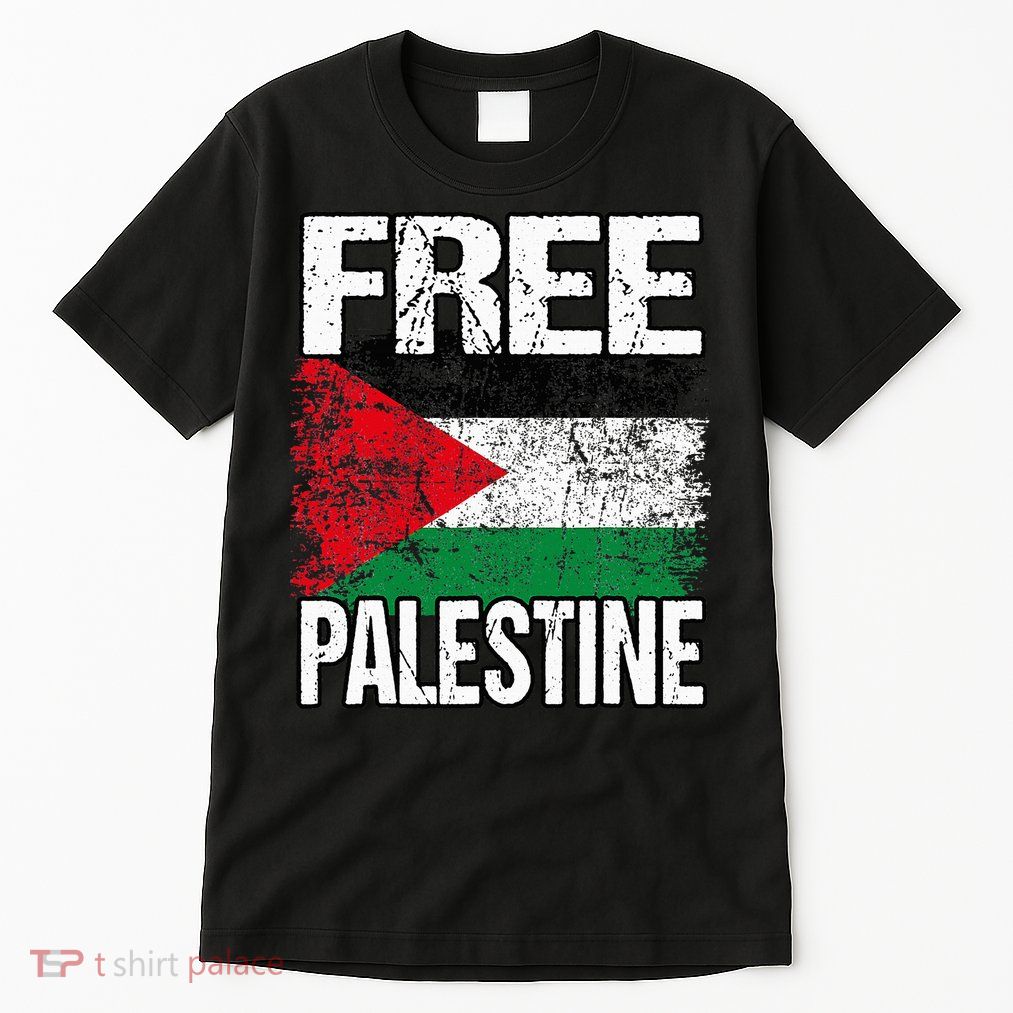Free Palestine Flag Save Gaza Strip Palestinian Tall T-Shirt