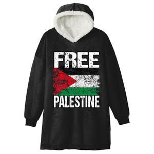 Free Palestine Flag Save Gaza Strip Palestinian Hooded Wearable Blanket