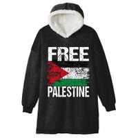 Free Palestine Flag Save Gaza Strip Palestinian Hooded Wearable Blanket