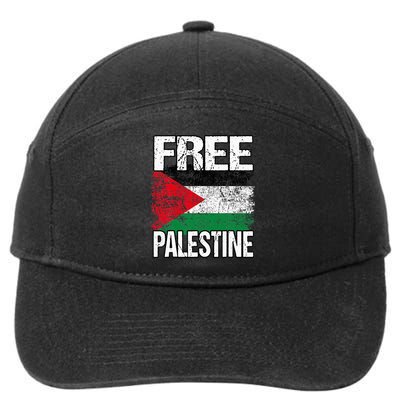 Free Palestine Flag Save Gaza Strip Palestinian 7-Panel Snapback Hat