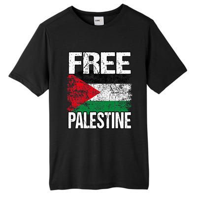 Free Palestine Flag Save Gaza Strip Palestinian Tall Fusion ChromaSoft Performance T-Shirt