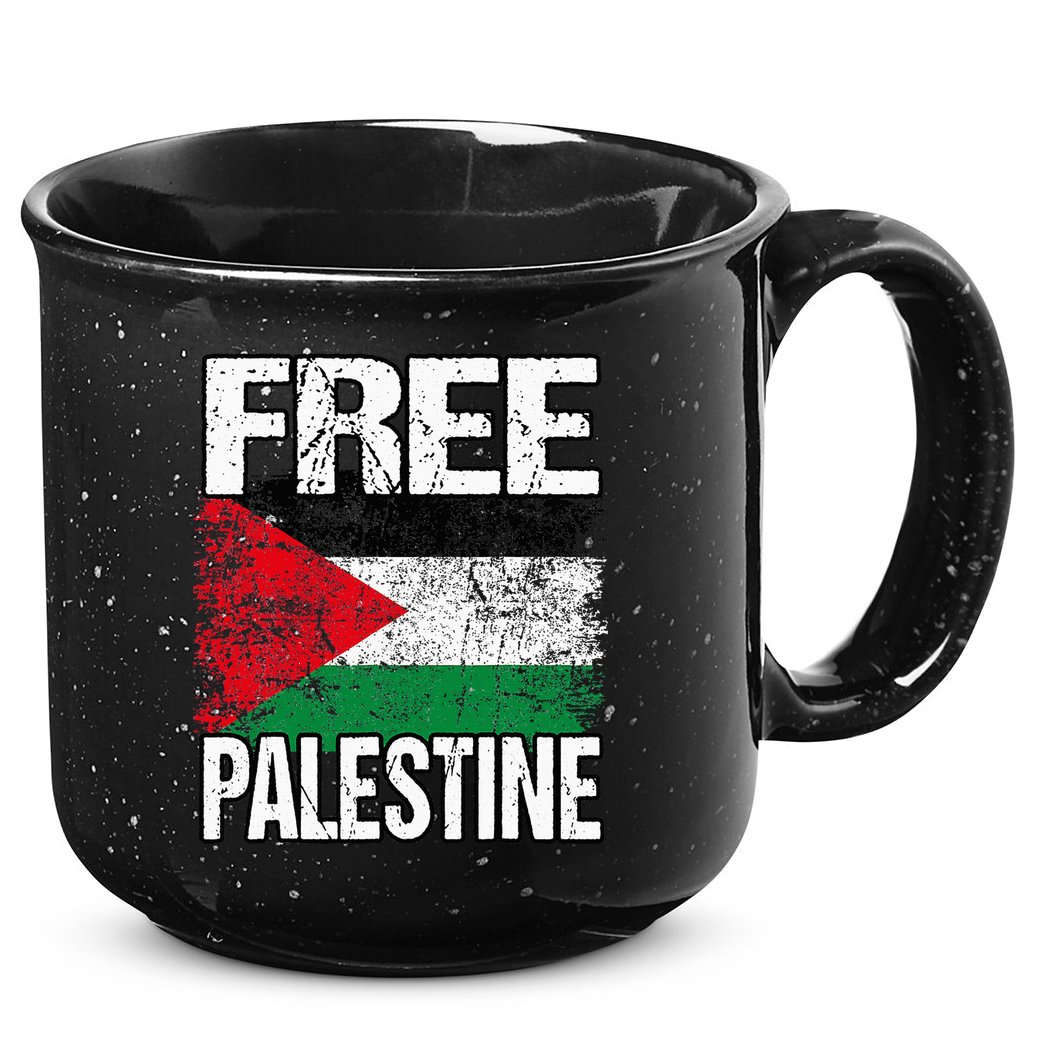 Free Palestine Flag Save Gaza Strip Palestinian 15oz Campfire Ceramic Mug