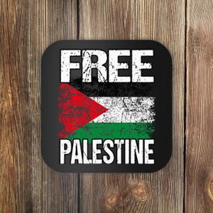 Free Palestine Flag Save Gaza Strip Palestinian Coaster