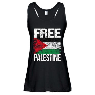 Free Palestine Flag Save Gaza Strip Palestinian Ladies Essential Flowy Tank