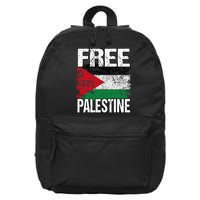 Free Palestine Flag Save Gaza Strip Palestinian 16 in Basic Backpack