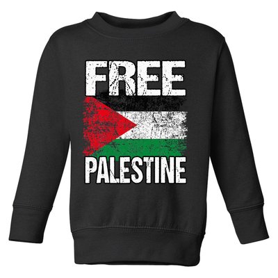 Free Palestine Flag Save Gaza Strip Palestinian Toddler Sweatshirt