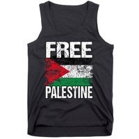 Free Palestine Flag Save Gaza Strip Palestinian Tank Top