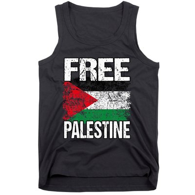 Free Palestine Flag Save Gaza Strip Palestinian Tank Top