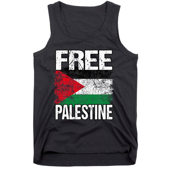 Free Palestine Flag Save Gaza Strip Palestinian Tank Top