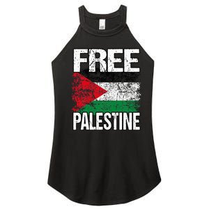 Free Palestine Flag Save Gaza Strip Palestinian Women's Perfect Tri Rocker Tank