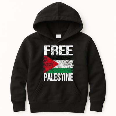 Free Palestine Flag Save Gaza Strip Palestinian Kids Hoodie
