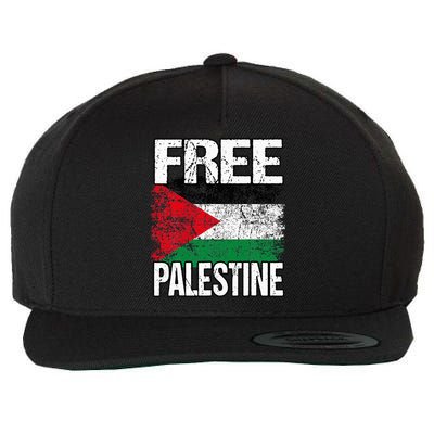 Free Palestine Flag Save Gaza Strip Palestinian Wool Snapback Cap