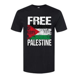 Free Palestine Flag Save Gaza Strip Palestinian Softstyle CVC T-Shirt