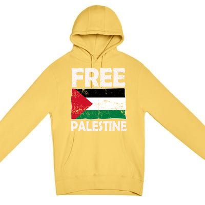 Free Palestine Free Gaza Funny Gift Premium Pullover Hoodie