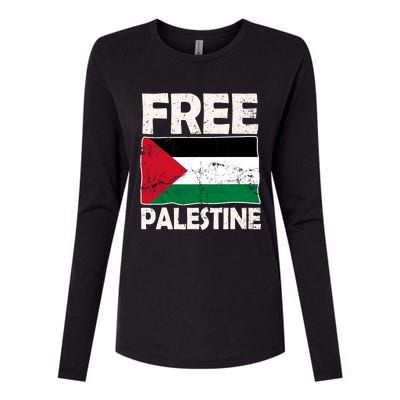 Free Palestine Free Gaza Funny Gift Womens Cotton Relaxed Long Sleeve T-Shirt