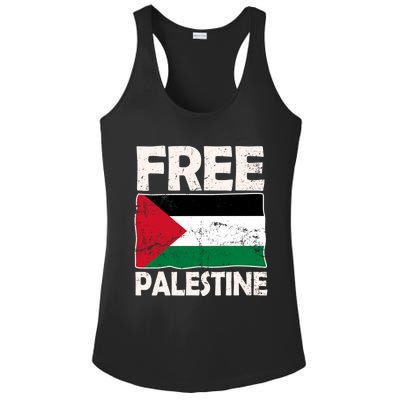 Free Palestine Free Gaza Funny Gift Ladies PosiCharge Competitor Racerback Tank