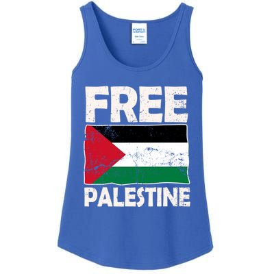 Free Palestine Free Gaza Funny Gift Ladies Essential Tank