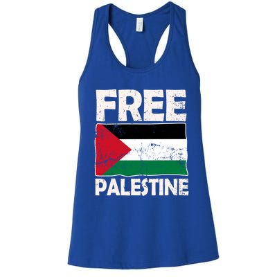 Free Palestine Free Gaza Funny Gift Women's Racerback Tank