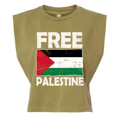 Free Palestine Free Gaza Funny Gift Garment-Dyed Women's Muscle Tee