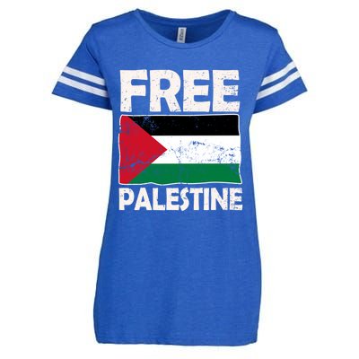 Free Palestine Free Gaza Funny Gift Enza Ladies Jersey Football T-Shirt